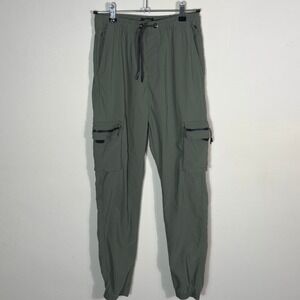 Six Lincoln New‎ York Women's 16 XL Tech Stretch Slim Fit Green Cargo Pants